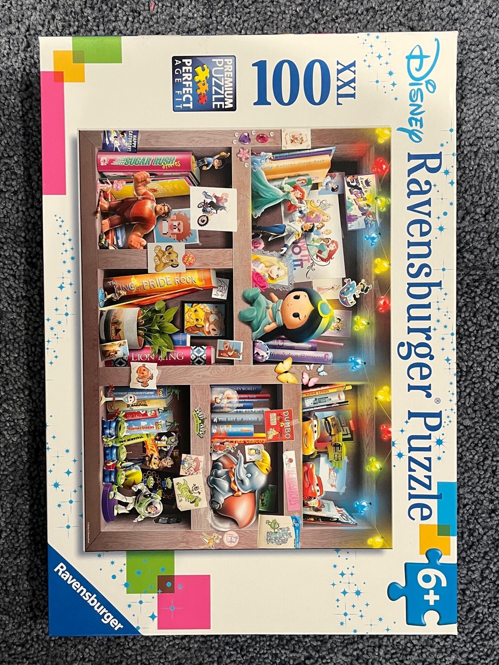 Ravensburger Disney 100-Piece Kids Puzzle - Colorful Multicolor